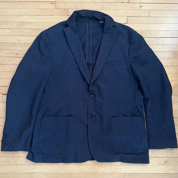 Michael Kors Navy Blue Knit Blazer - Picture 1 of 4